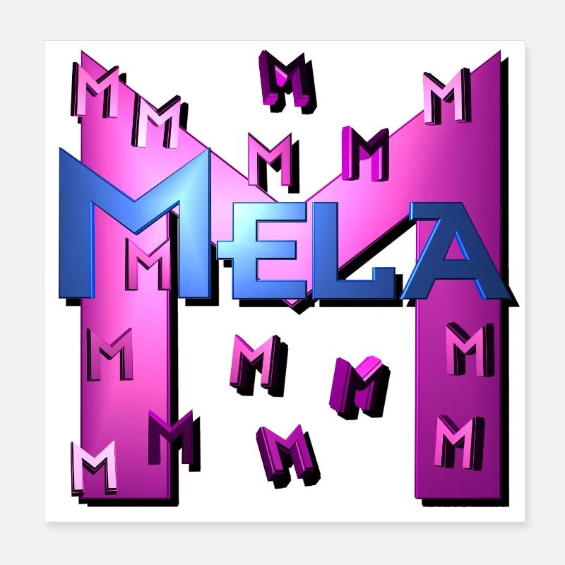 mela2 Poster 8" x 8" (20x20 cm)