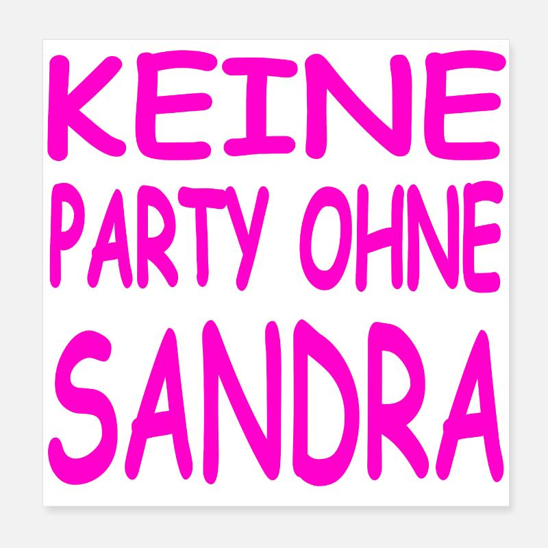 Party Poster 20x20 cm