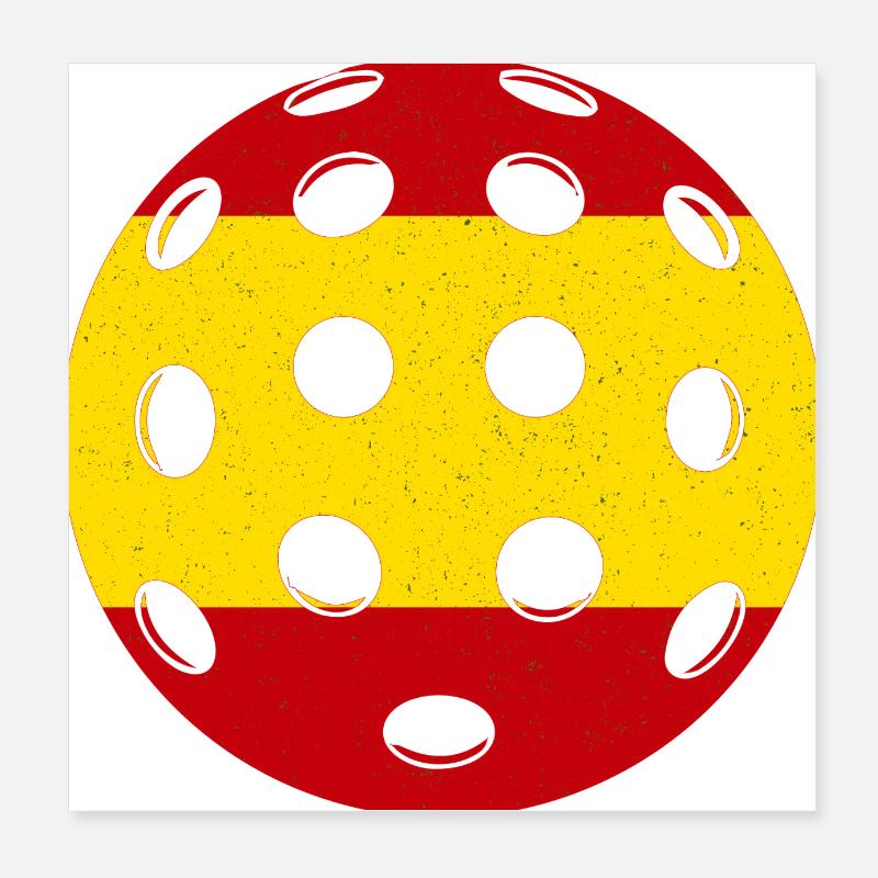 Pickleball Spanien Poster 20x20 cm