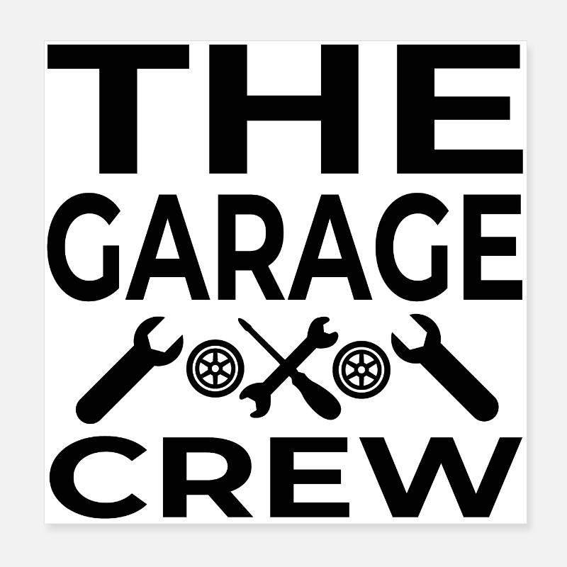 Garage Poster 20x20 cm