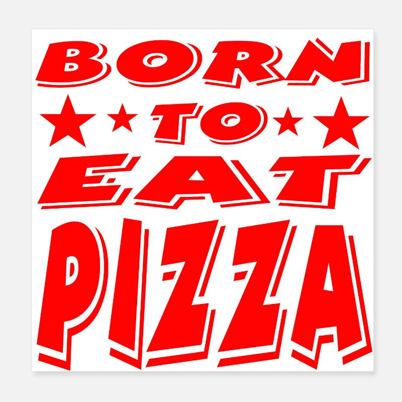 Pizza Poster 20x20 cm