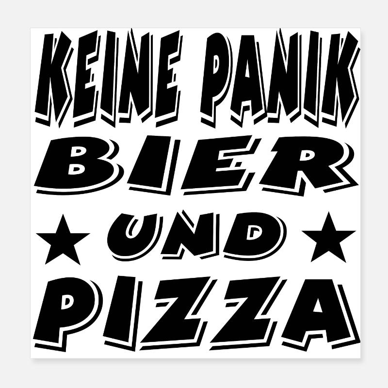 Bier Poster 20x20 cm