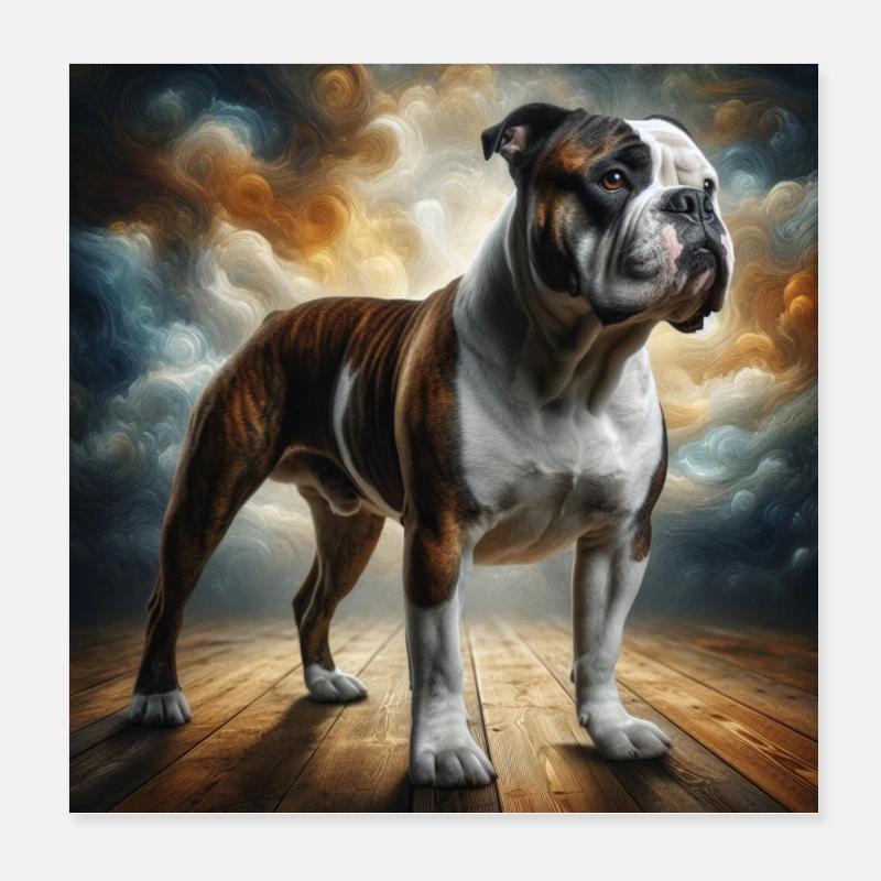 Bouledogue Poster 20 x 20 cm