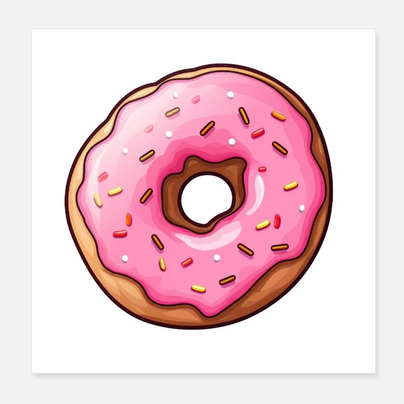 Donut Poster 20x20 cm