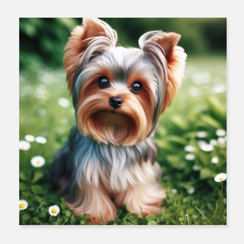 Yorkshire Terrier Poster 20x20 cm