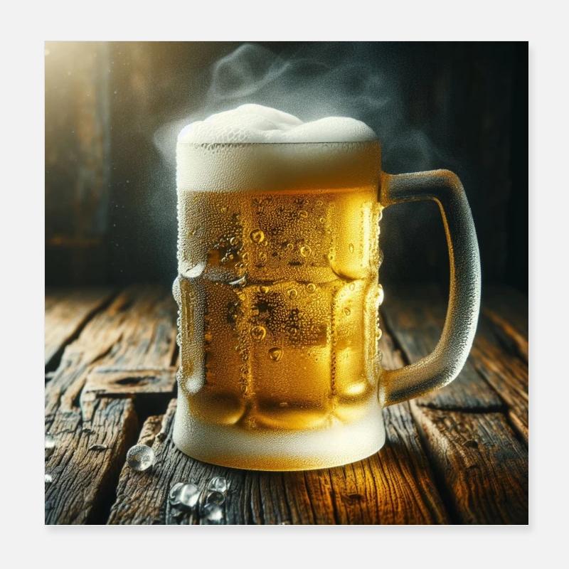 Bierkrug Poster 20x20 cm