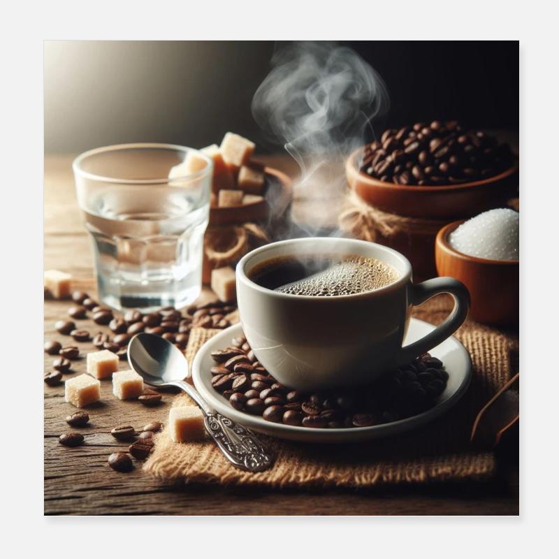 Tasse de café Poster 20 x 20 cm