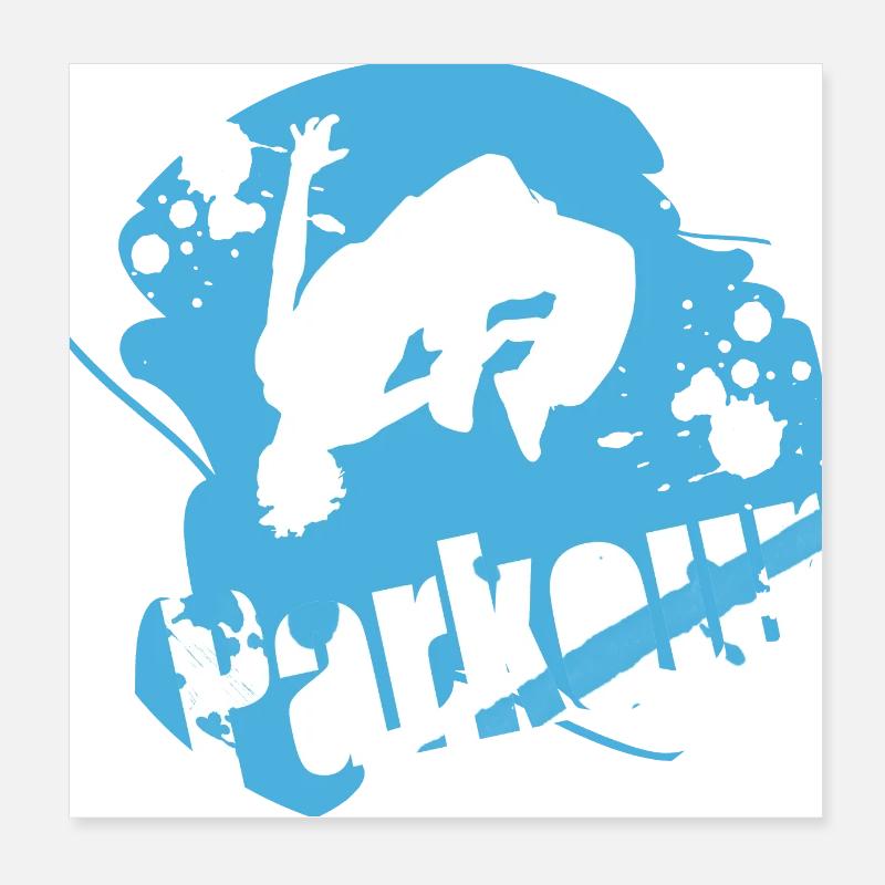 Parkour Poster 20 x 20 cm