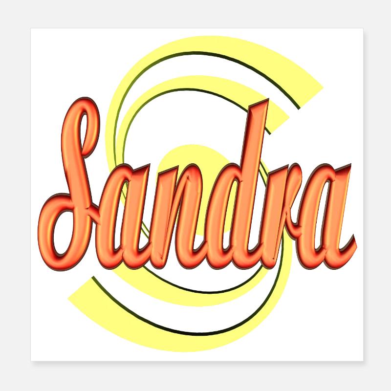 Sandra2 Poster 20x20 cm