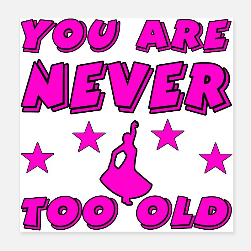 Dance Poster 8" x 8" (20x20 cm)