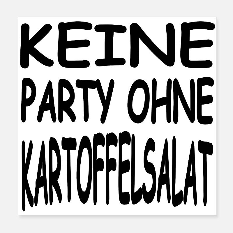 Party Poster 20x20 cm