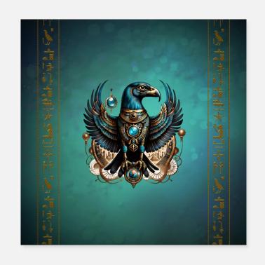 Horus, il dio . Poster 20x20 cm