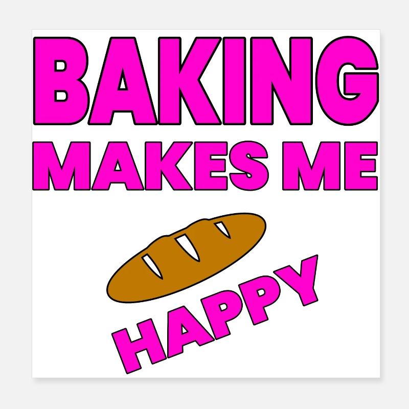 Backen Poster 20x20 cm
