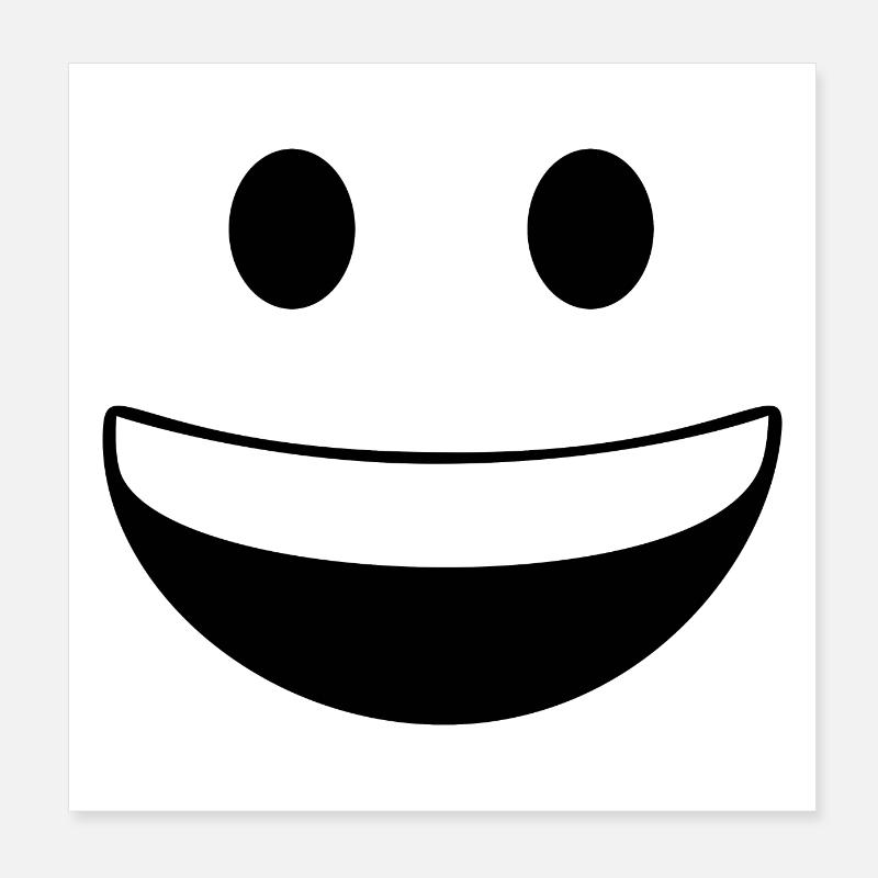 Smile Poster 8" x 8" (20x20 cm)