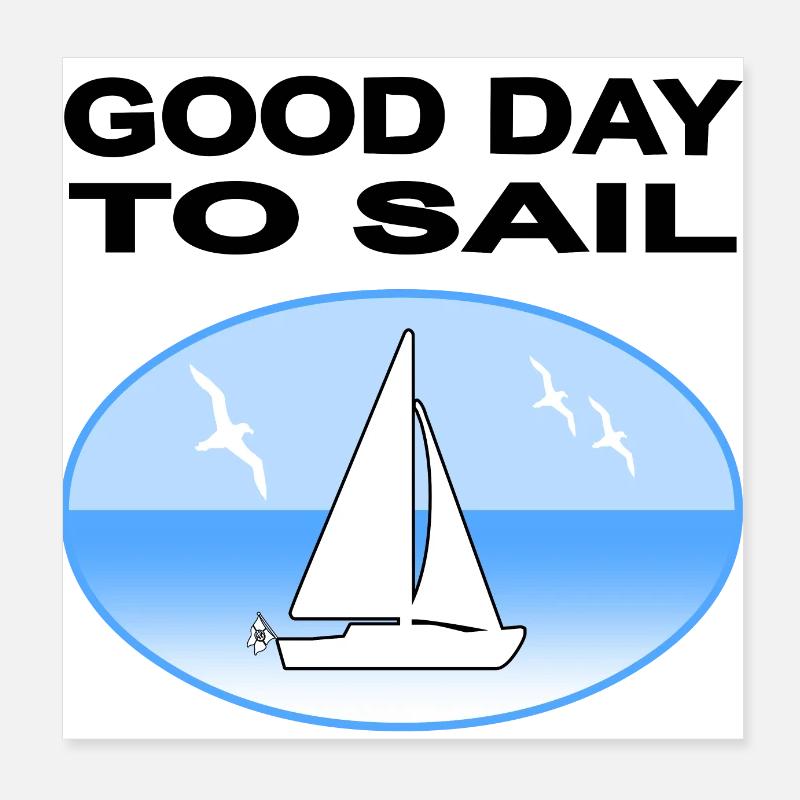 Sail Poster 8" x 8" (20x20 cm)