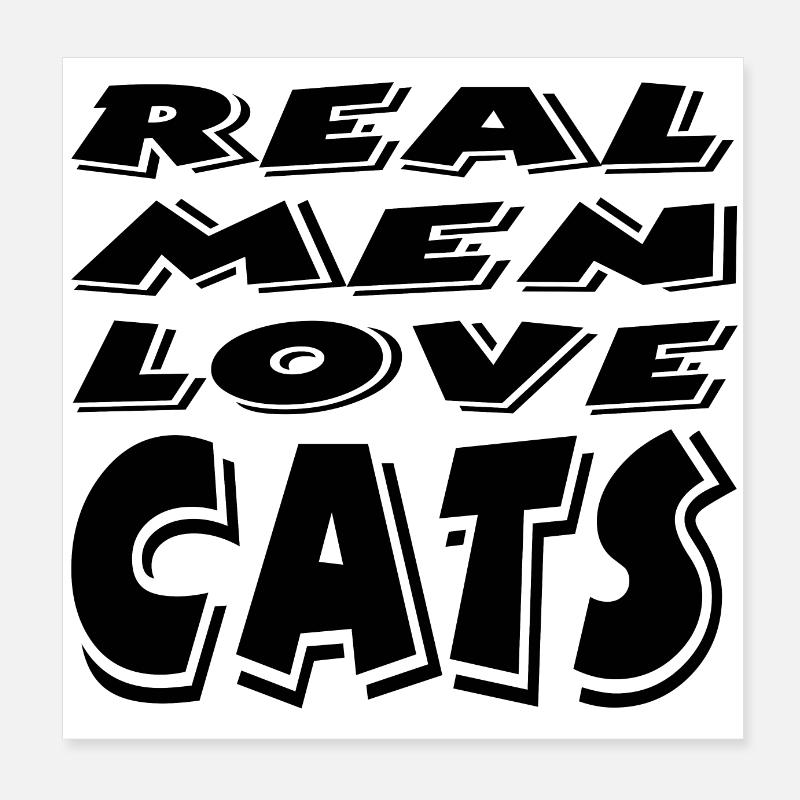 Cat Poster 8" x 8" (20x20 cm)