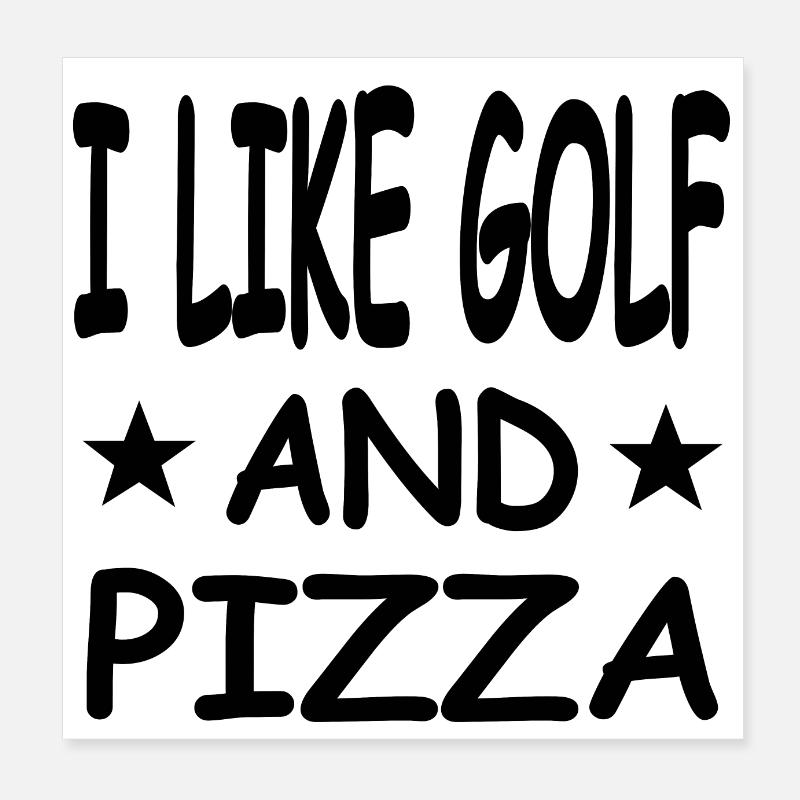 Golf Poster 20x20 cm