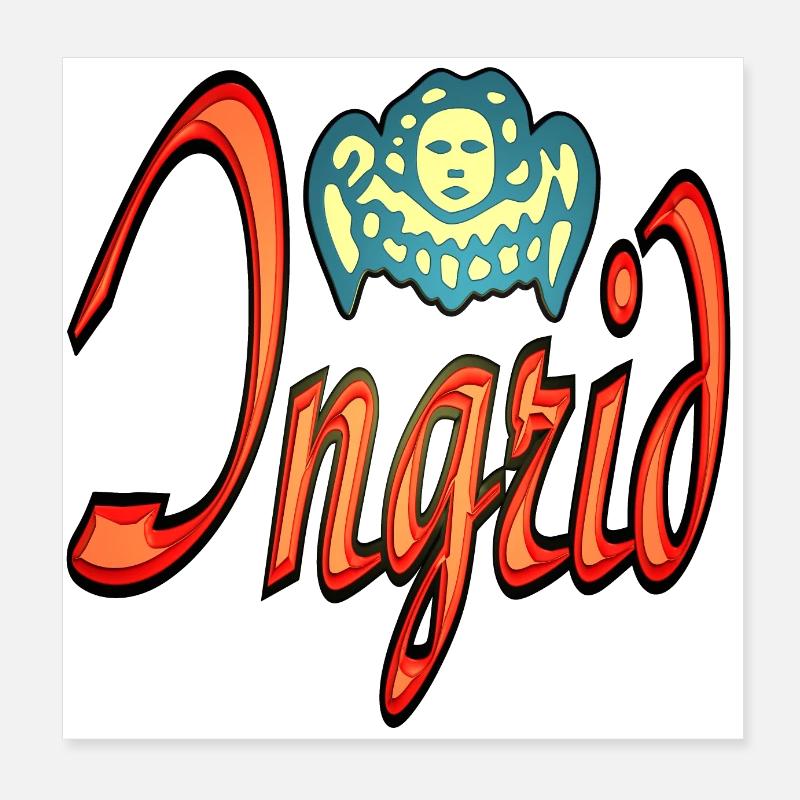 ingrid2 Poster 20x20 cm