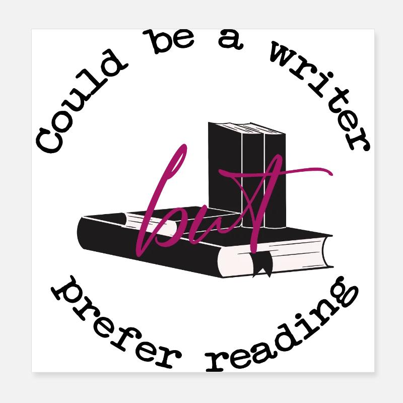 Pourrait être un écrivain Poster 20 x 20 cm