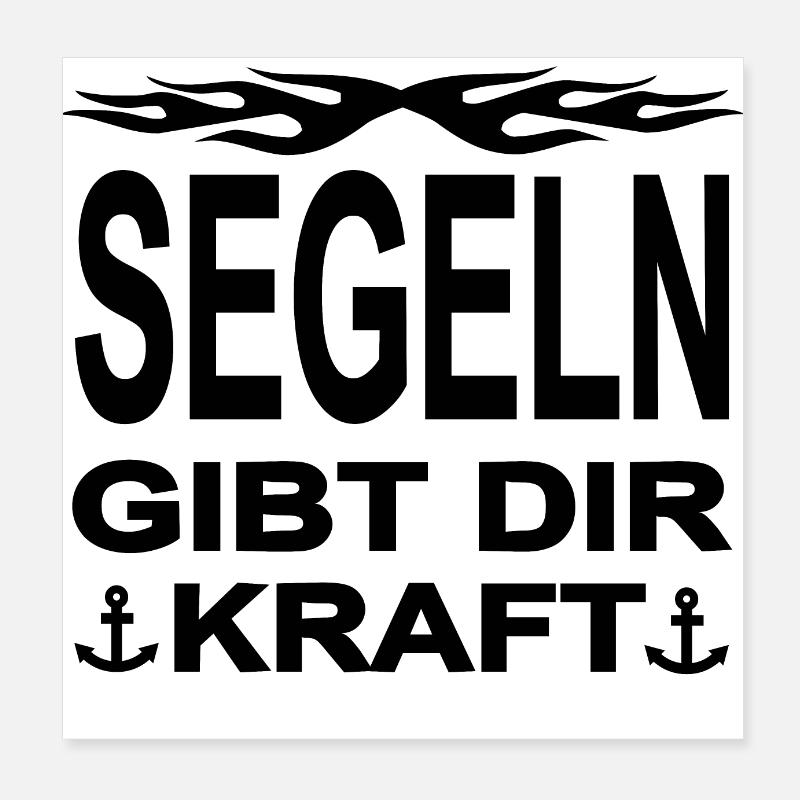 Segeln Poster 20x20 cm