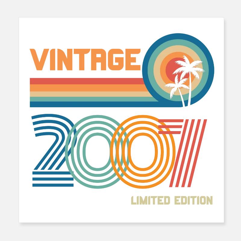 Vintage 2007 limited edition Poster 8" x 8" (20x20 cm)