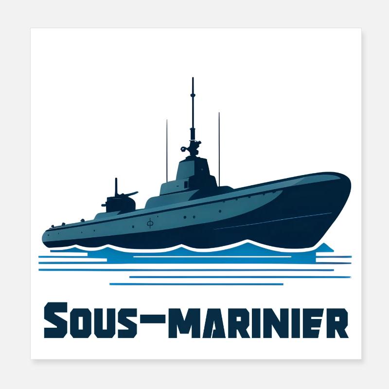 Sous-Marinier Poster 20 x 20 cm