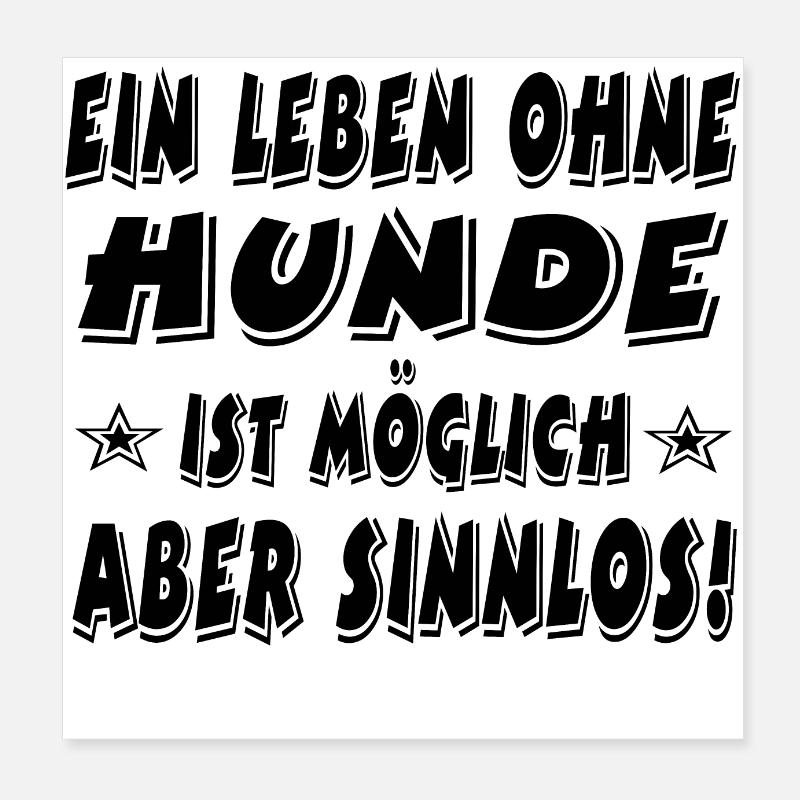 Hunde Poster 20x20 cm