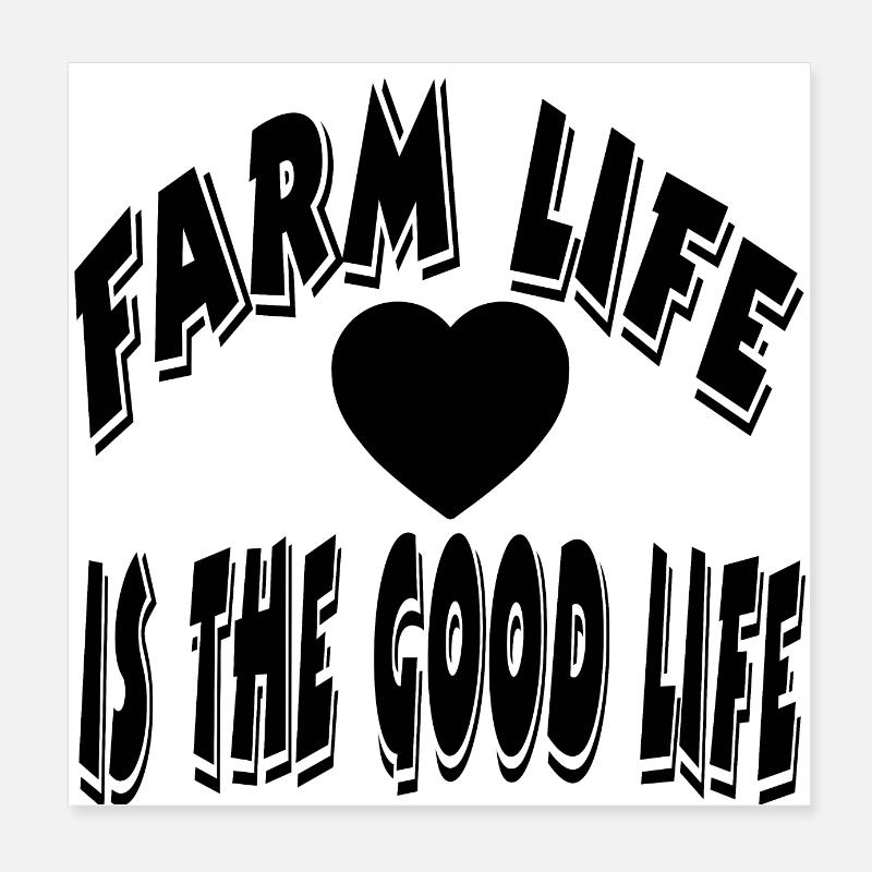 Ferme Poster 20 x 20 cm