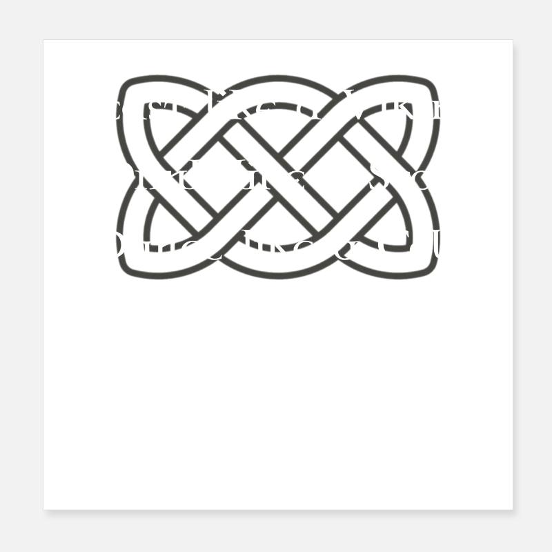 Feiern wie ein Wikinger Poster 20x20 cm