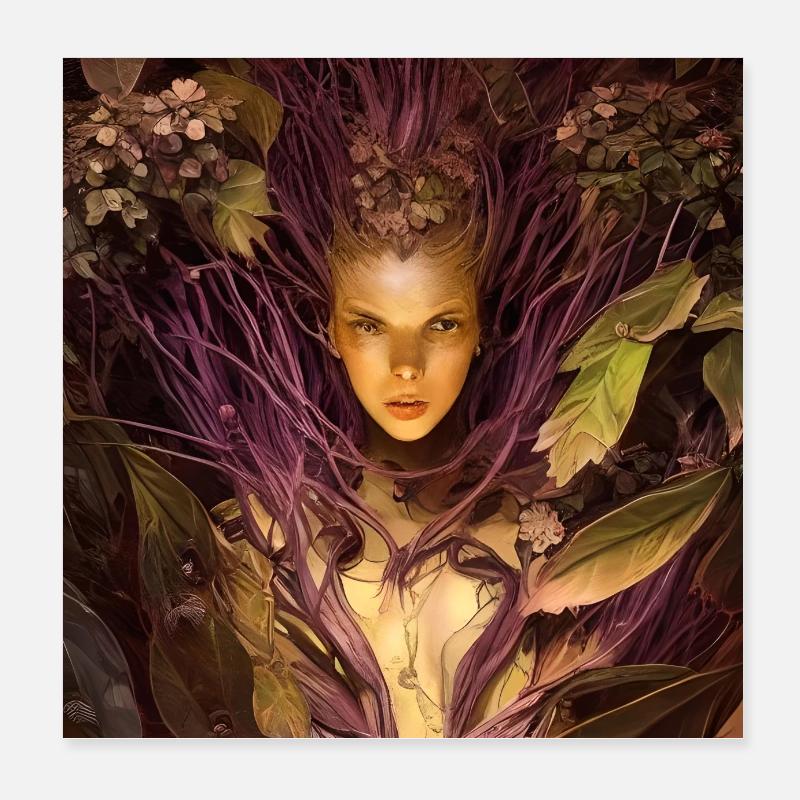 Dame mandragore Poster 20 x 20 cm