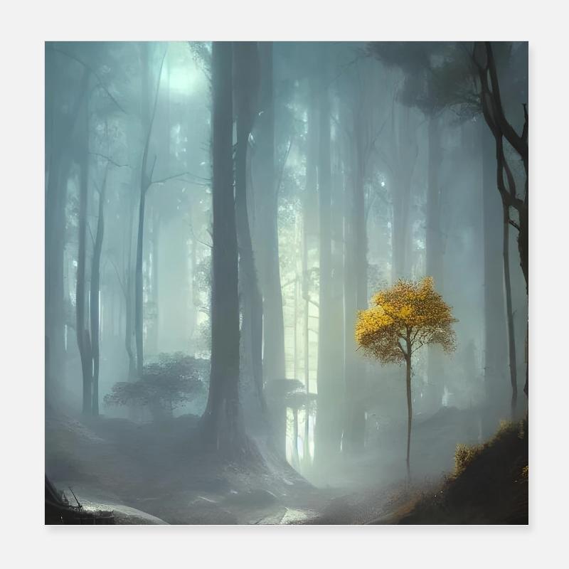 Der Eine - Poster 20x20 cm - Weiß