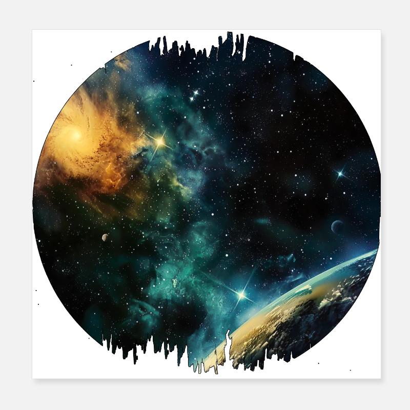 Astronomy is a science Poster 8" x 8" (20x20 cm)