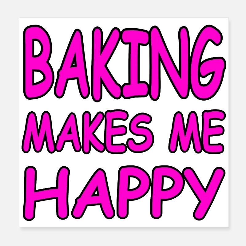 Bake Poster 8" x 8" (20x20 cm)