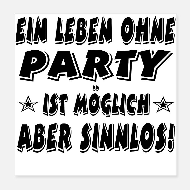 Party Poster 20x20 cm