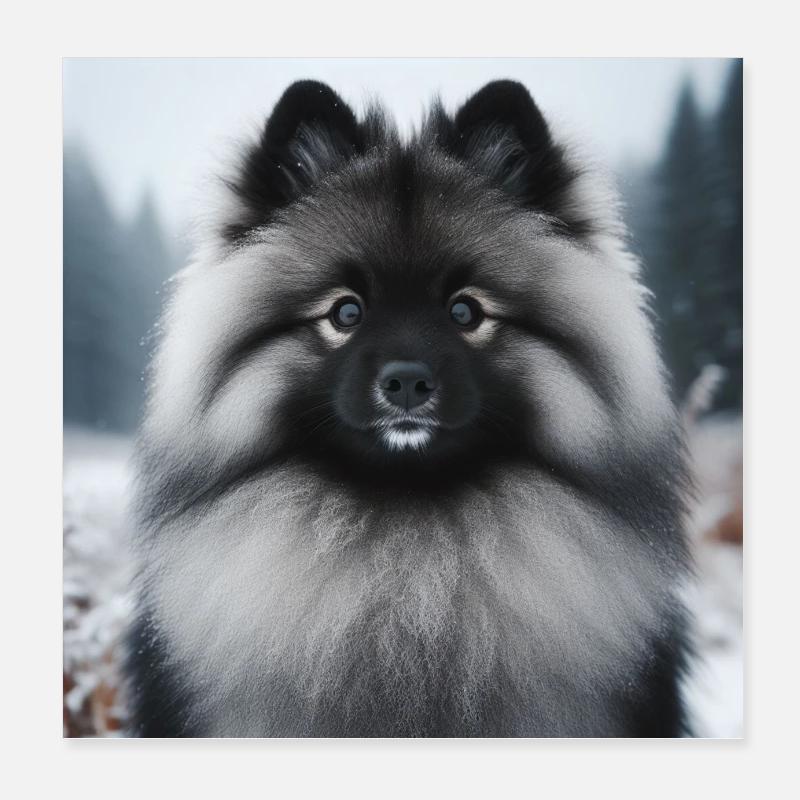 Gorgeous Wolfspitz Poster 8" x 8" (20x20 cm)