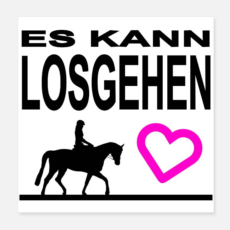 Pferd Poster 20x20 cm