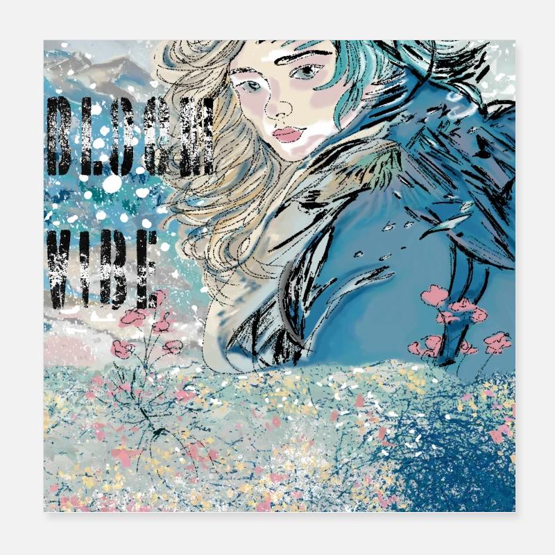 AMBIANCE DE FLEUR Poster 20 x 20 cm