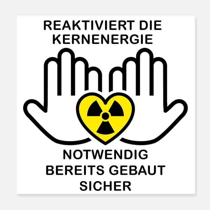 PRO ENERGIA NUCLEARE Poster 20x20 cm