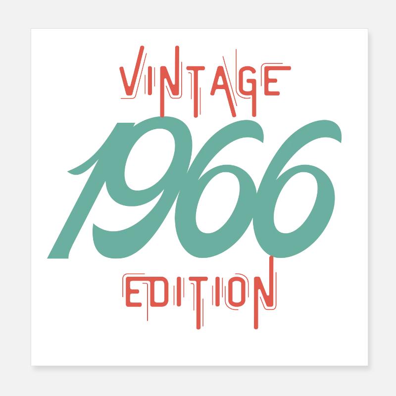 Vintage 1966 edition Poster 20 x 20 cm