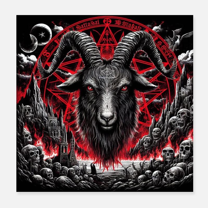 Bouc Poster 20 x 20 cm