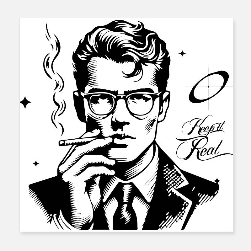 Keep it Real - Chillin Vibes Poster 8" x 8" (20x20 cm)