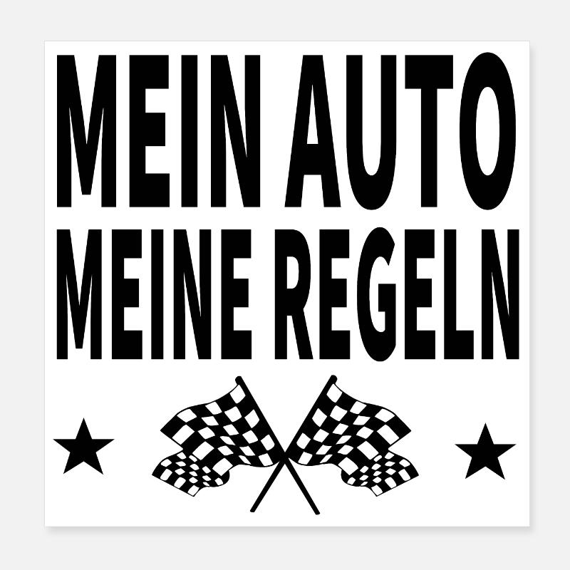 Auto Poster 20x20 cm