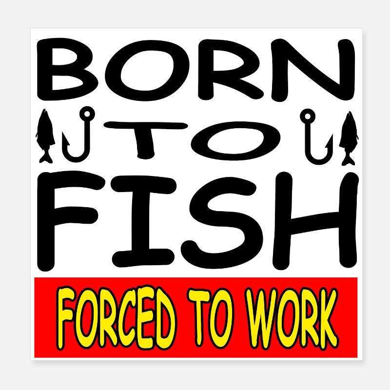 Pêche Poster 20 x 20 cm