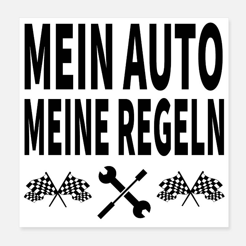 Auto Poster 20x20 cm