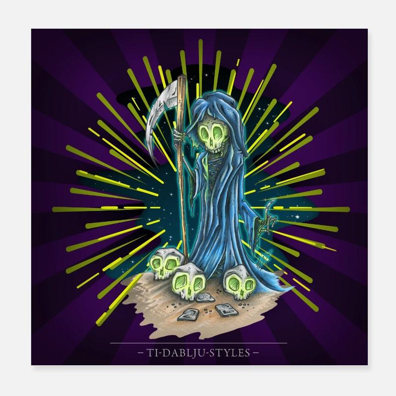 der Tod Poster 20x20 cm
