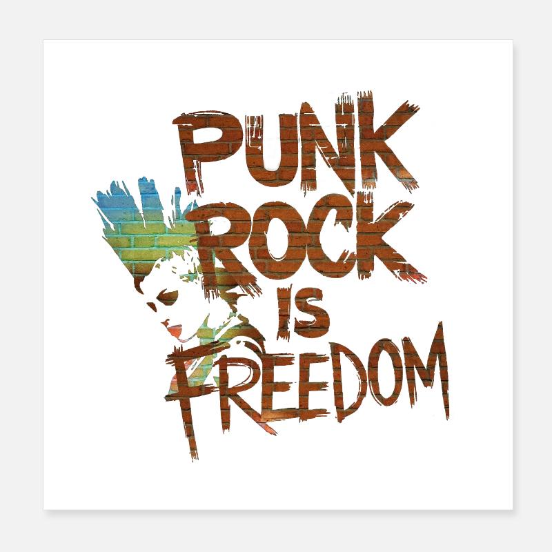 Rebellen-Graffiti Poster 20x20 cm