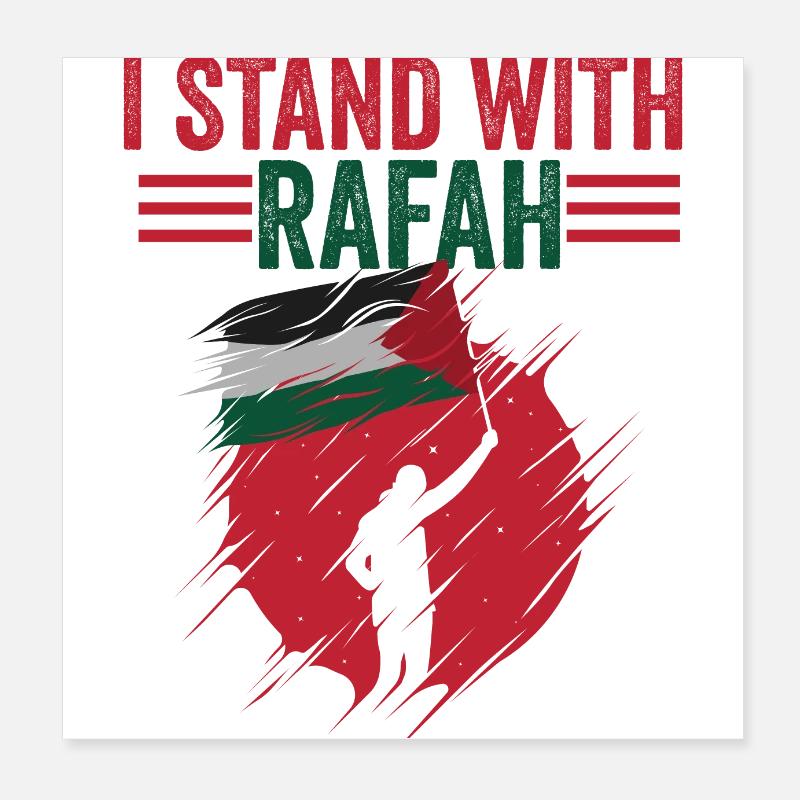 I stand with rafah Poster 8" x 8" (20x20 cm)