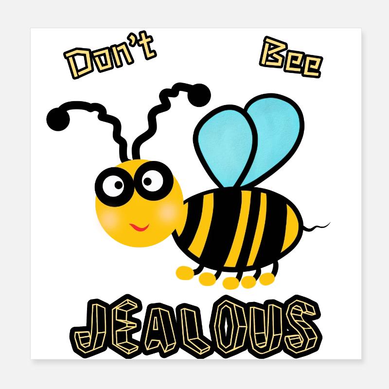 Drôle d’abeille Poster 20 x 20 cm
