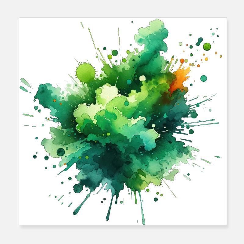splash drop liquid abstract background water wave Poster 8" x 8" (20x20 cm)