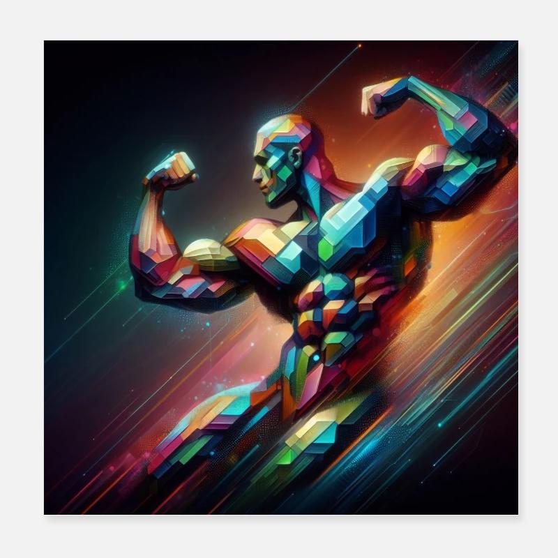 Culturisme Poster 20 x 20 cm